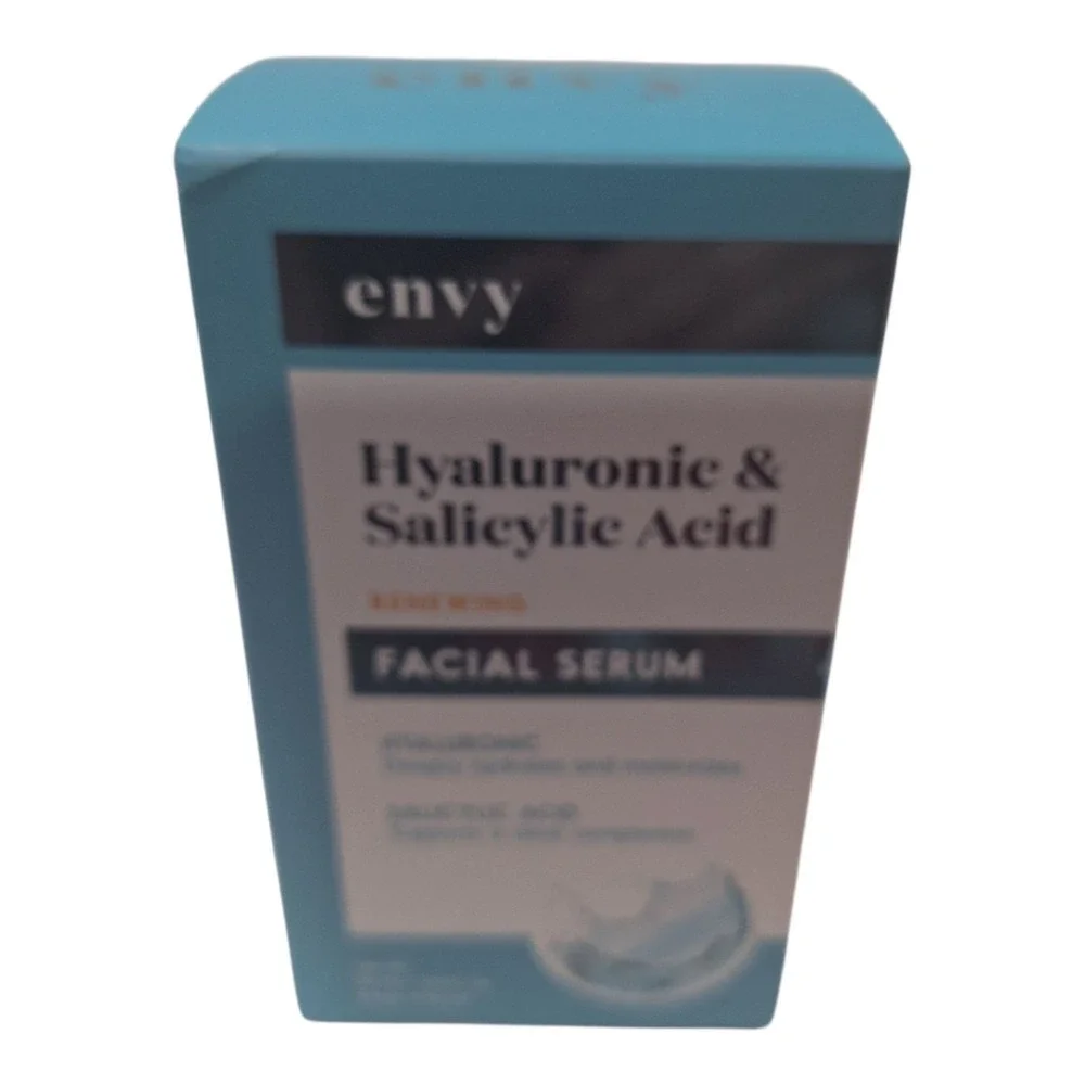 Envy Hyaluronic &‎ Salicylic Acid Facial Serum Renewing Hydrating Clearing NEW
